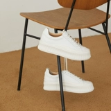 Универсальная весенняя белая белая обувь на платформе для отдыха, из натуральной кожи, коллекция 2023