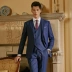 Busycon Phù hợp với nam giới Phong cách kinh doanh Anh Trang phục giản dị Chú rể Váy cưới Wedding Suit nam - Suit phù hợp đồ công sở nam Suit phù hợp