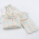 ຊຸດຊຸດນອນ plaid ຝ້າຍສີຍີ່ປຸ່ນບໍລິສຸດ