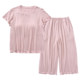 Modal padded trousers cropped ສໍາລັບ pajamas petite