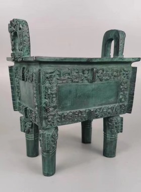 工艺司母戊鼎做旧镇宅仿古青铜器
