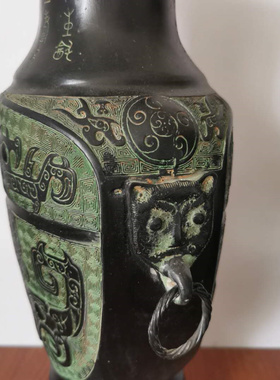 镇宅摆件花瓶做旧礼品仿古青铜器