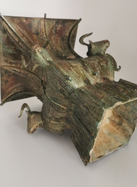 客厅四羊方尊做旧礼品仿古青铜器