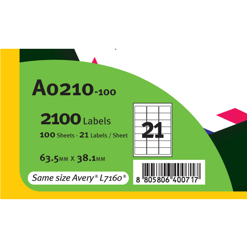 普林泰科(Printec)a4不干胶打印纸A4标签贴纸内分切割空白不干胶背胶纸切割标签贴纸哑面喷墨打印标签100张 - 图1