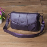 Коралловая кожаная сумка на одно плечо для отдыха, сумка через плечо, кошелек, из натуральной кожи