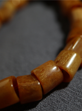 西藏特色油润大孔道空行母灵骨串藏式文玩腿骨手串盘玩包浆手持捻