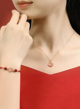 杭州灵隐化蛇锦鲤手链新中式本命年蛇年手饰礼物送女友闺蜜老婆