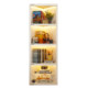 Sliding door-triangular corner cabinet storage rack for living room