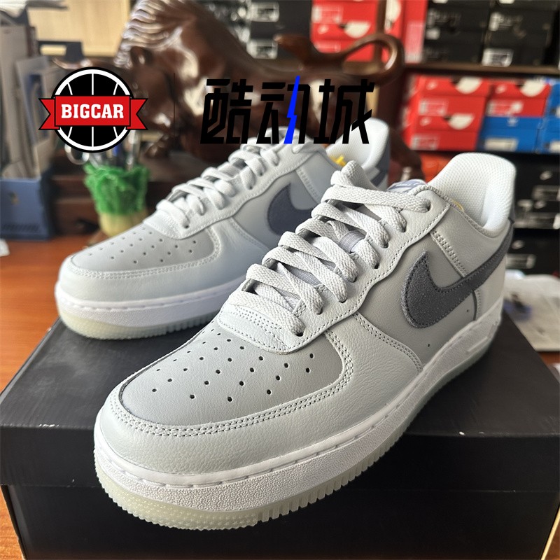 Nike Air Force 1 Low AF1低帮灰色男子板鞋 FJ4170-001 - 图0