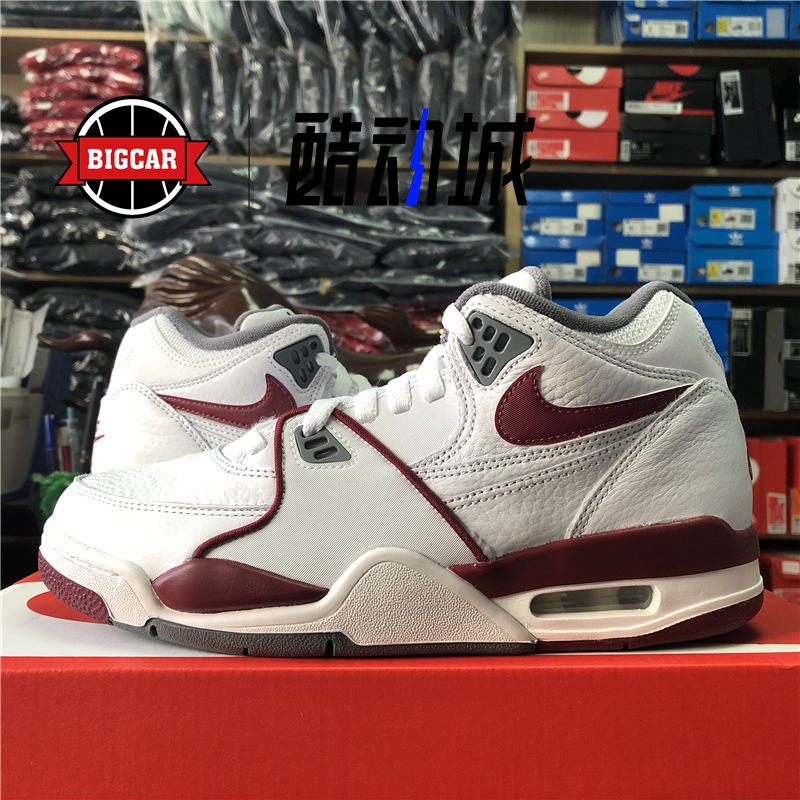 NIKE Air Flight 89 AJ4兄弟款男子气垫复古篮球鞋 DD1173-100 - 图0