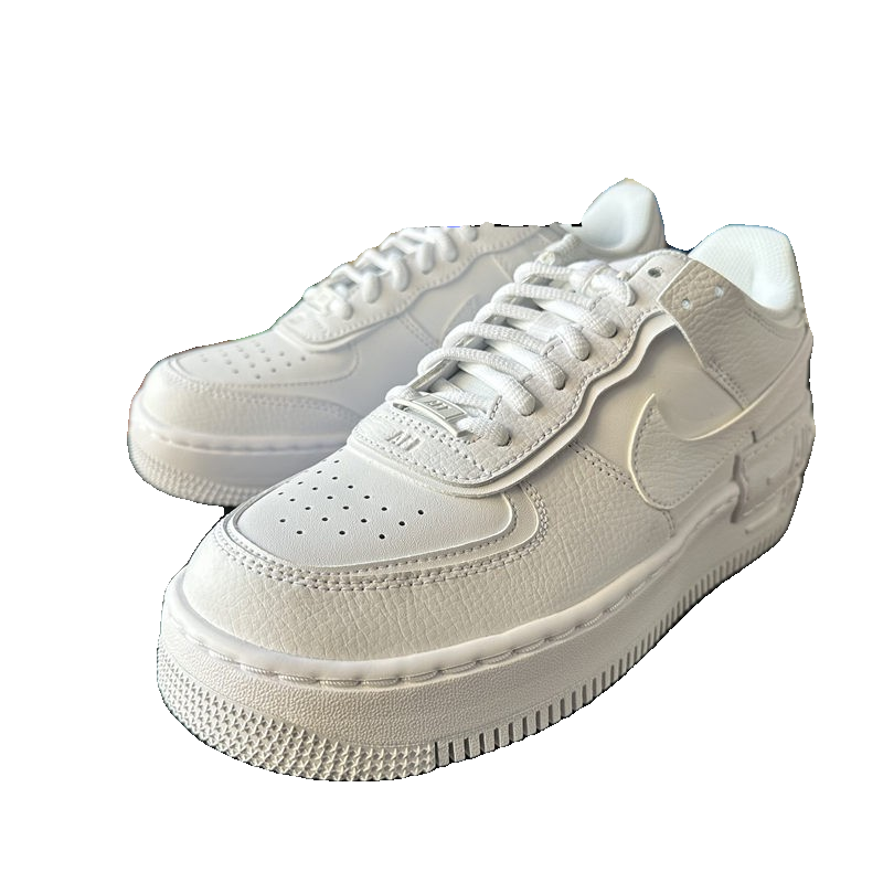 Nike AIR FORCE 1 Shadow AF1全白拼接解构厚底休闲鞋 CI0919-100 - 图3