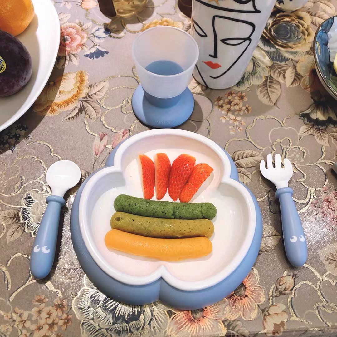 瑞典BabyBjorn宝宝叉勺水杯餐盘围兜儿童防滑辅食套装婴儿餐具,淘宝优惠券,粉丝福利购,淘宝优惠卷
