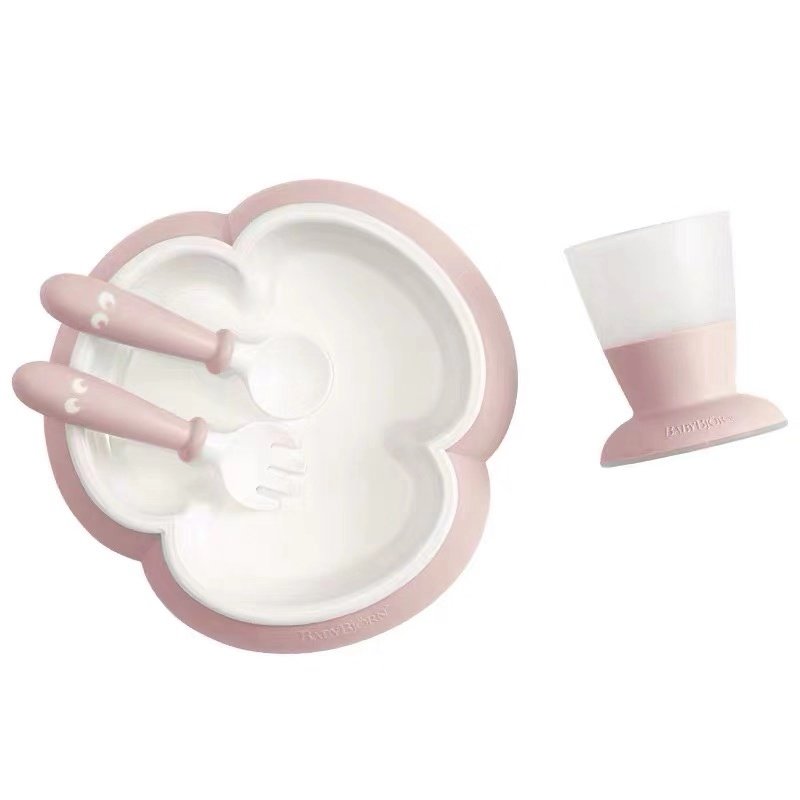 瑞典BabyBjorn宝宝叉勺水杯餐盘围兜儿童防滑辅食套装婴儿餐具,淘宝优惠券,粉丝福利购,淘宝优惠卷