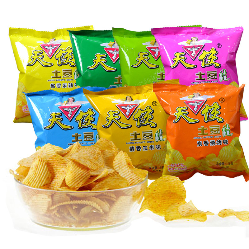 天使16gx60袋椒香麻辣味土豆片 羽宣食品膨化食品