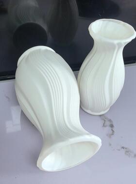 塑料北欧抽象艺术仿陶瓷玄关花插桌面装饰客厅摆件插花花瓶花盆