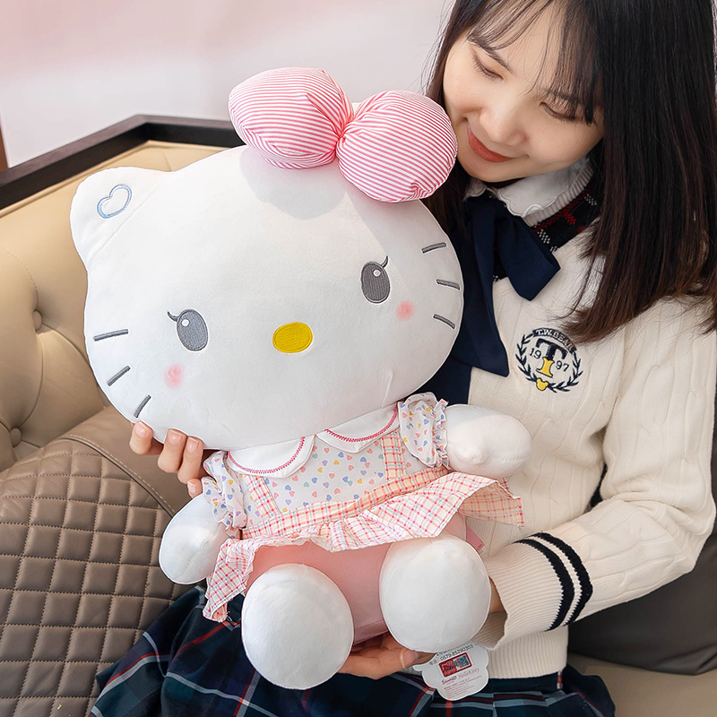 hellokitty公仔毛绒玩具可爱哈喽kitty玩偶娃娃凯蒂猫生日礼物女 - 图3