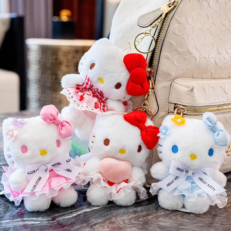 hellokitty挂件公仔迷你凯蒂猫咪玩偶书包钥匙挂饰背包钥匙扣娃娃-图1