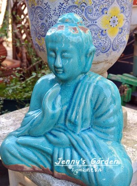 东南亚风日式陶土样品摆件