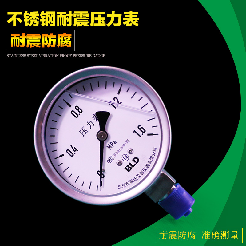 不锈钢耐震YTHN100油压液压真空防腐高精度压力表现货 - 图2