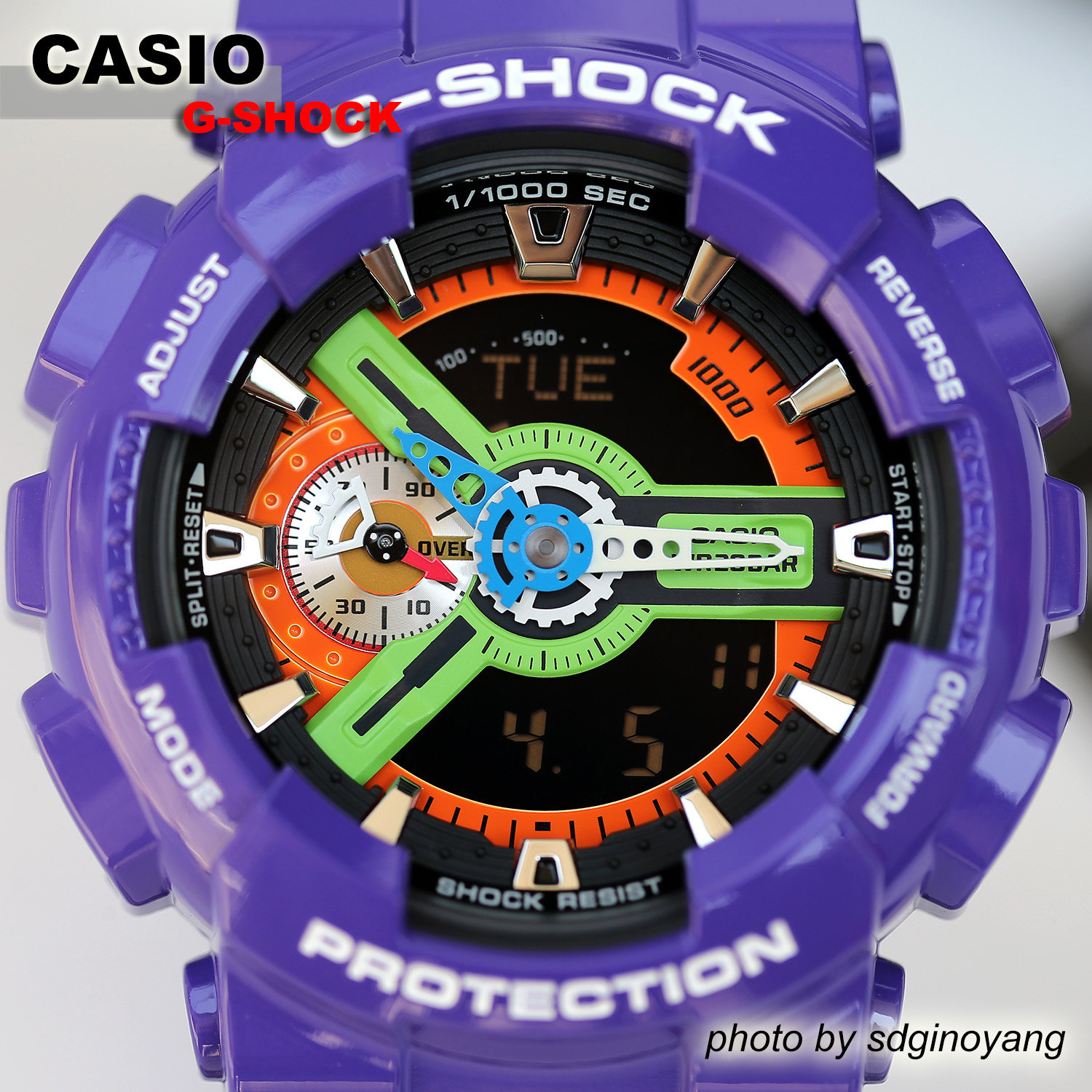 CASIO G-SHOCK新世界福音战士联名 GA-110EV-6AJR 初号机全新现货