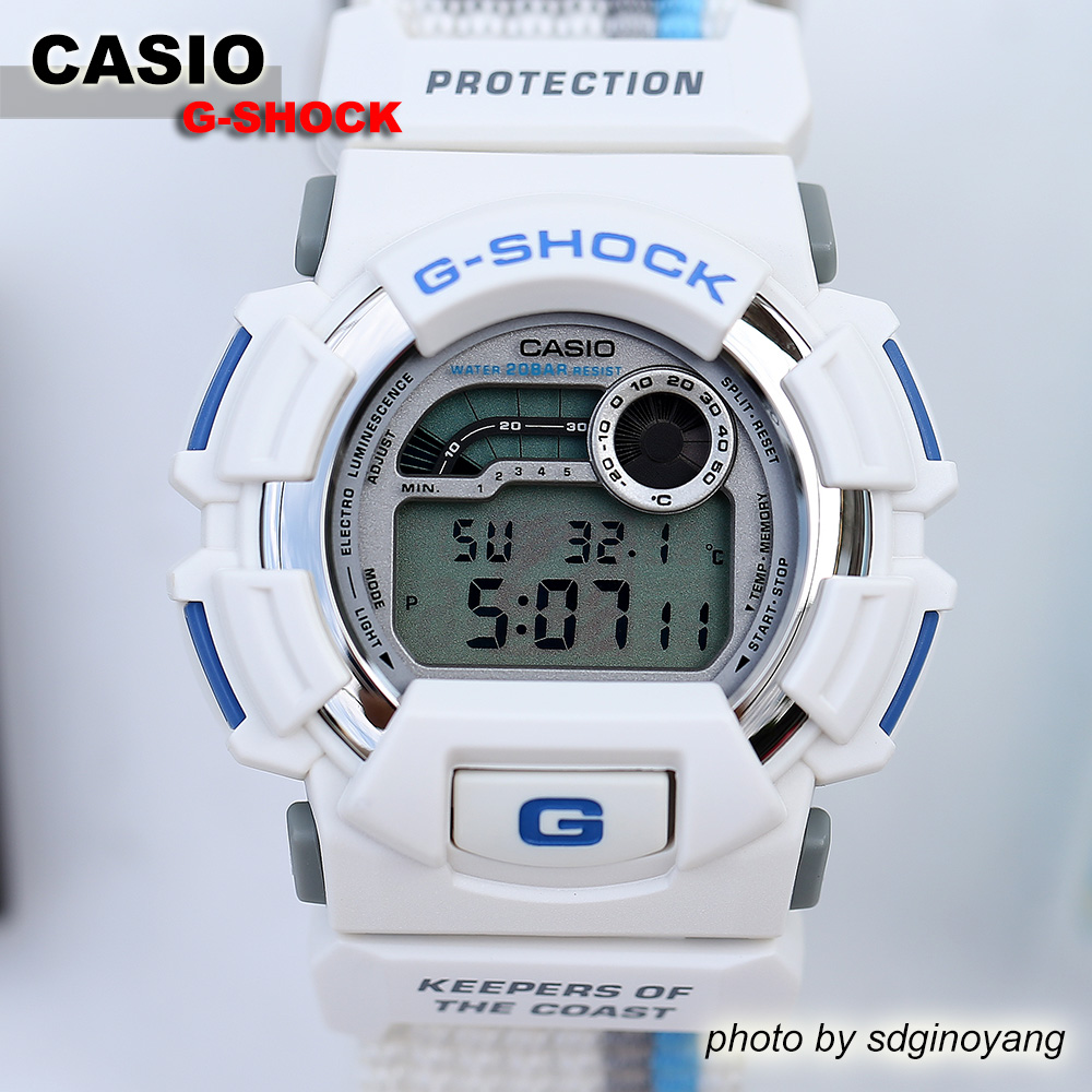 CASIO卡西欧G-SHOCK DW-9500SR-2T蓝国际环保组织基金会 全新现货 - 图0