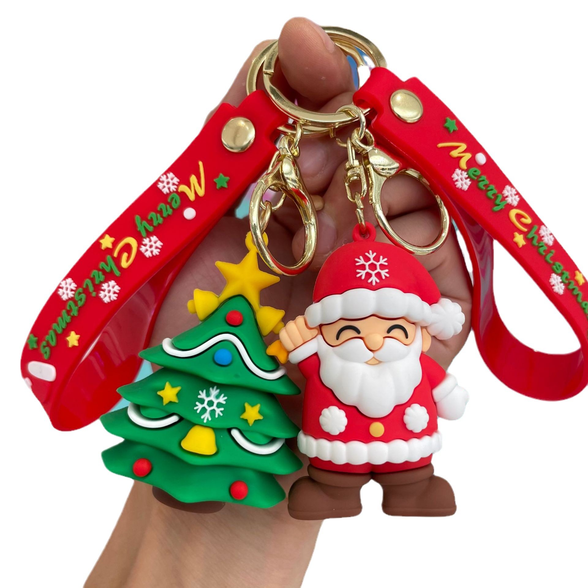圣诞老人钥匙扣圣诞节树雪人公仔汽车钥匙链挂件小礼品,淘宝优惠券,粉丝福利购,淘宝优惠卷
