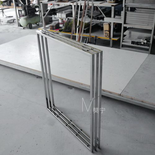 A072  简约直线条方形不锈钢桌脚  莫宁定制 - 图0