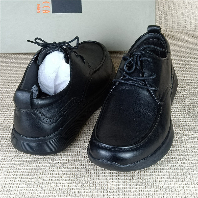 瑞贝卡专柜正品撤柜断码真皮男鞋黑色休闲软底百搭通勤爸爸鞋单鞋,淘宝优惠券,粉丝福利购,淘宝优惠卷