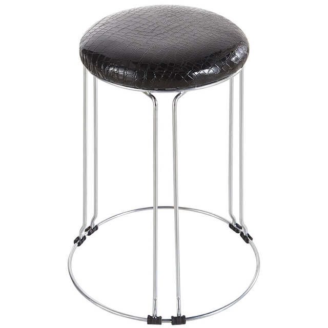 Furnishing round stool Commercial plastic tables and stools are simple, stacked, high -round stool square stool steel band stool high stool high stool