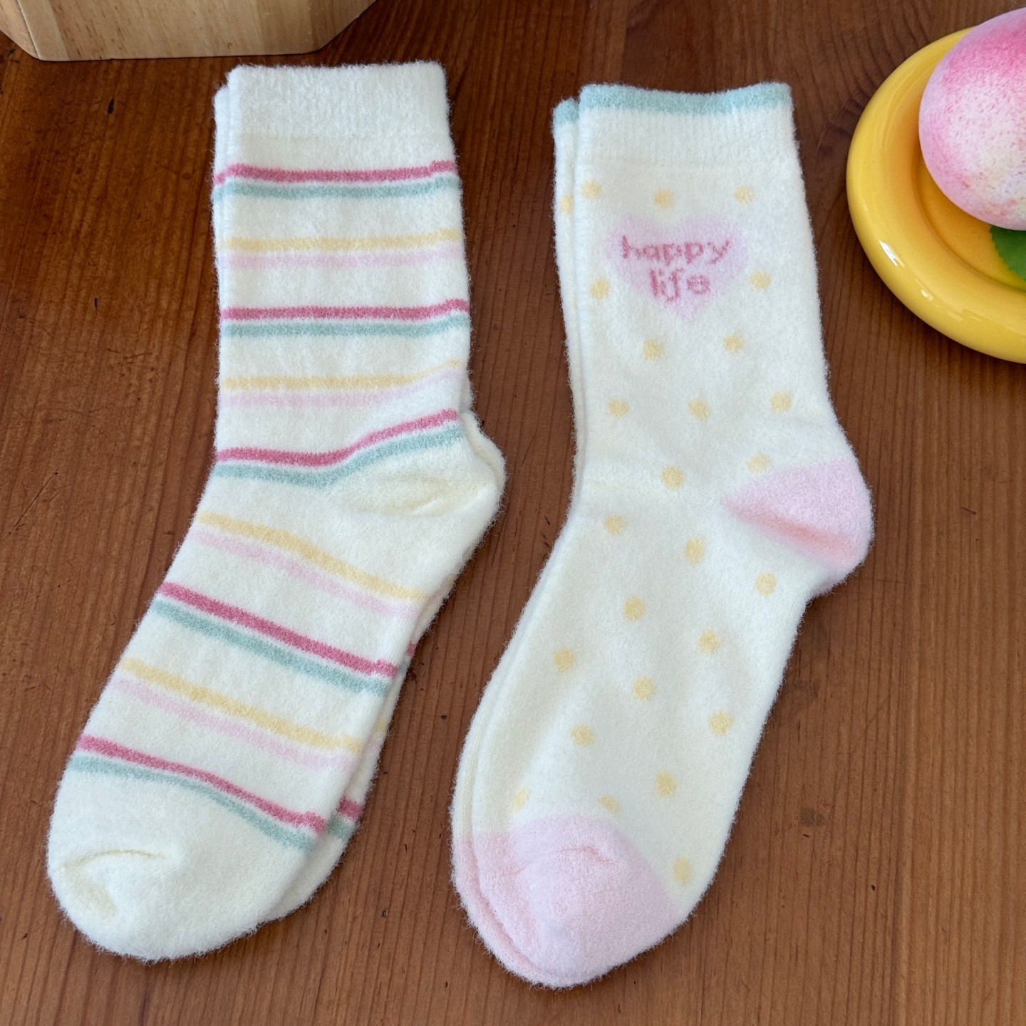 冬季加绒厚可爱毛绒袜ins睡觉穿的中筒袜子女保暖粉色水貂绒堆堆,淘宝优惠券,粉丝福利购,淘宝优惠卷