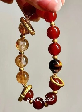 【魔童闹海】diy自制哪吒手链撞色拼接串珠手链印象手串女送闺蜜