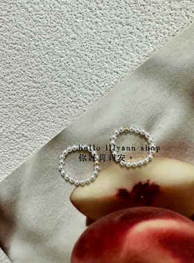 经典baby珍珠脚戒指简约百搭尾戒