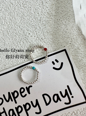 小众s925纯银天然绿松玛瑙脚趾戒