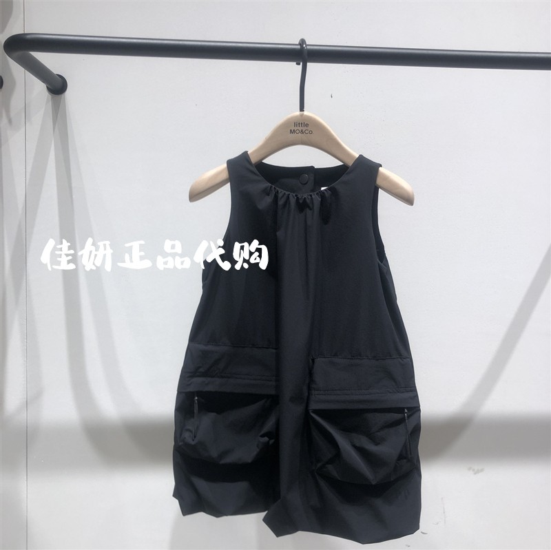 little moco专柜正品24年夏女童工装风背心无袖连衣裙KBD2DRS005-图1