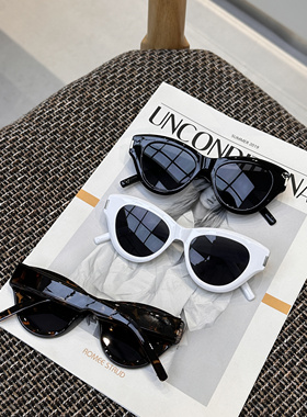 2025新款ins韩系网红街拍太阳镜女圆脸高级感猫眼墨镜潮偏光