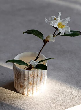 玻璃剑山透明球形插花固定插花器桌面装饰简约茶宠香插艺术摆件