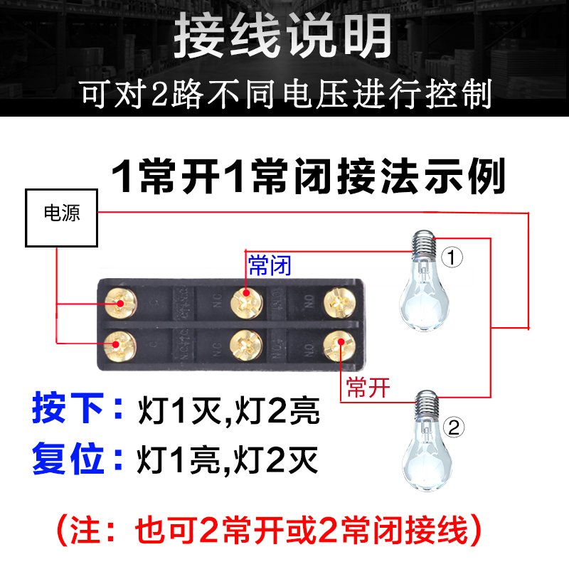 双联行程微动开关独立2两路双极双投两常开两常闭限位DZ-10GW2-B - 图1