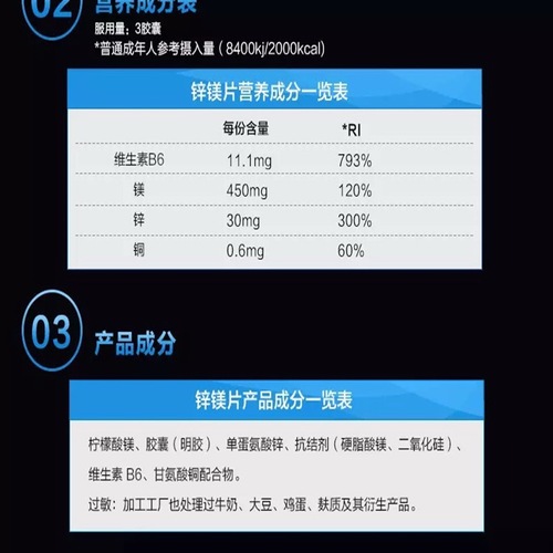 Myprotein熊猫ZMA锌镁威力素褪黑素胶囊促进睾酮素分泌增肌增力