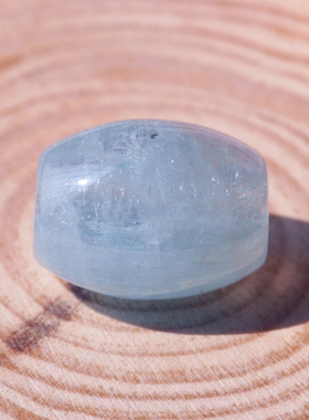 天蓝海蓝宝猫眼转运平安扣项链