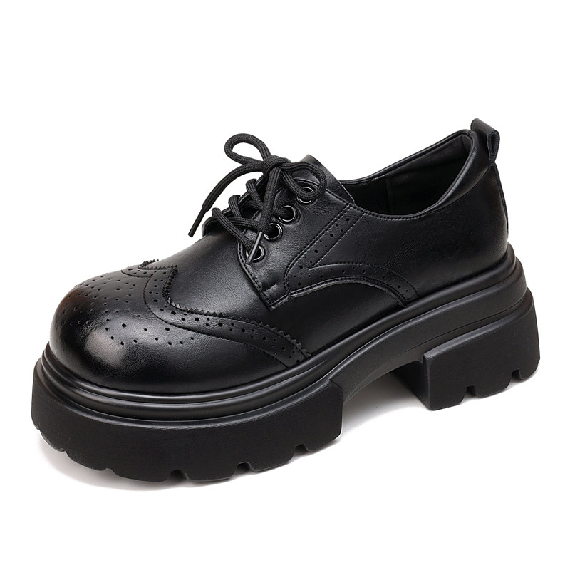 英伦风百搭软底小皮鞋女2026新款春季真皮浅口系带乐福鞋轻便防滑,淘宝优惠券,粉丝福利购,淘宝优惠卷