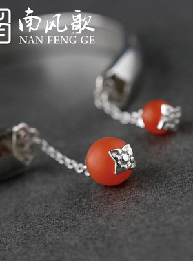 原创设计风柿柿如意纯银节日手镯