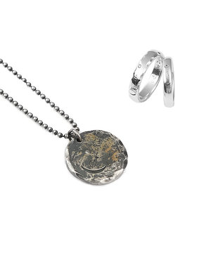 南风歌原创纯银守护神情侣项链