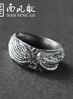 南风歌原创设计情侣戒指纯银节日