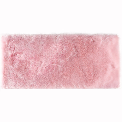 粉色毛绒地毯卧室少女房间床边毯长毛可爱公主衣帽间毛毯地垫定制 - 图3