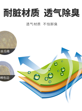 鞋垫吸汗跑步运动除臭留香白色