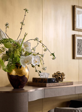 邸高新中式鎏金福禄陶瓷花器