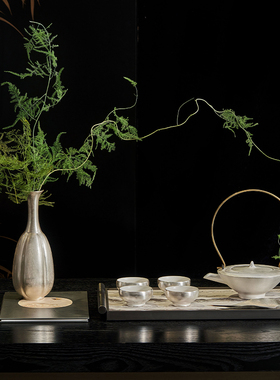 样板间新中式茶室布置高级感摆件