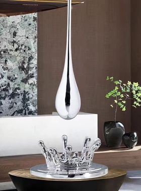 酒店大堂水滴样板间玻璃钢