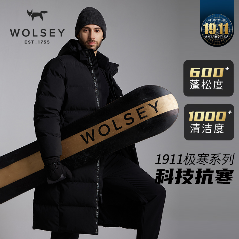 【鹅绒】WOLSEY鹅绒服男冬季长款