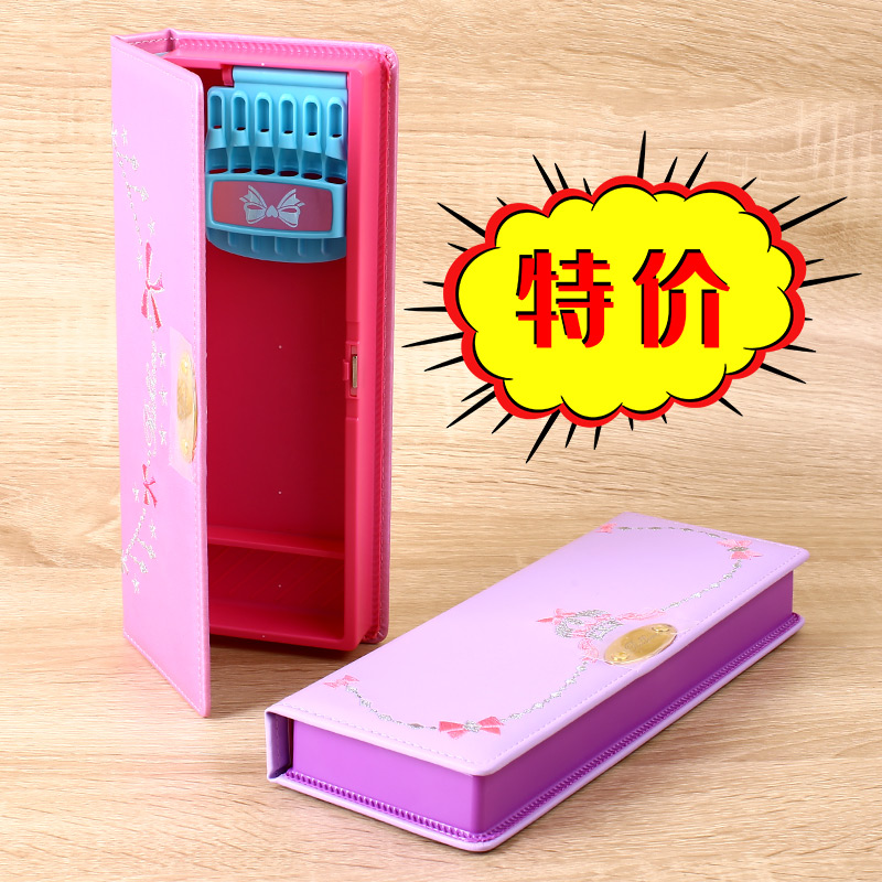 SONIC索尼克公主文具盒单面磁吸式学生铅笔盒会员特价铅笔盒女孩 - 图0